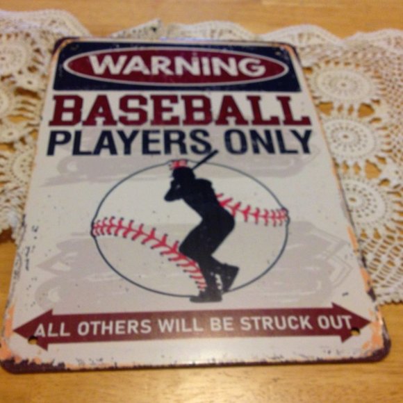 Baseball Parking Sign, humorous - Picture 1 of 5